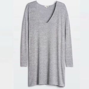 Aritzia Wilfred Gail Dress Long Sleeve Heather Grey‎ Size Small Reposa Pockets S